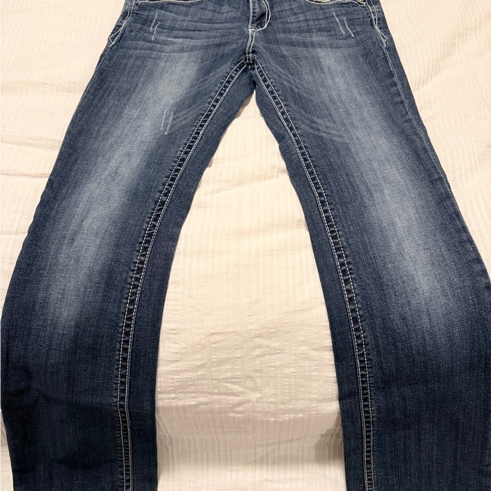 Grace Dark Blue Straight Leg Women's Jeans